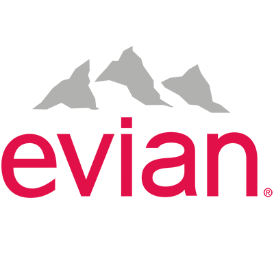 Минеральная вода Evian (Эвиан) логотип